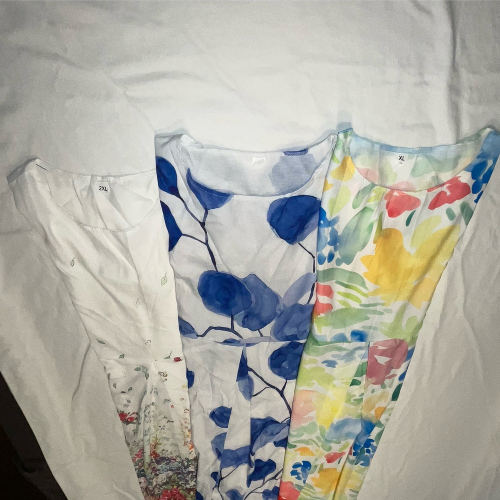3 - NWOT Short sleeve maxi dresses